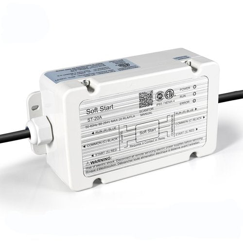 TaleBoy Soft Start for RV air conditioners Reduces Startup Current by up to 75%, Saving Battery Power. Compatible with 120V-240V Systems (3.5 ton max), Ideal for RVs, Vans, and Campers.