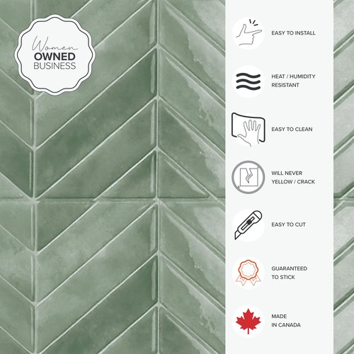 SMART TILES Peel and Stick Backsplash - 5 Sheets of 11.43" x 9" - 3D Adhesive Peel and Stick Tile Backsplash for Kitchen, Bathroom, Wall Tile