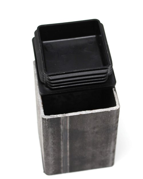 3" Square Tubing Heavy Duty Plastic Plug End Cap Insert 3x3 8-14 Tube Pipe Post (2)