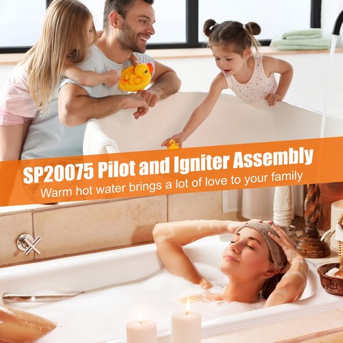 Upgraded SP20075 SP20305A Pilot and Igniter Assembly Compatible with Rheem Water Heater Pilot Assembly, PROTECH, GE, Richmond Water Heater Pilot Assembly,Water Heater Pilot Assembly for Natural Gas