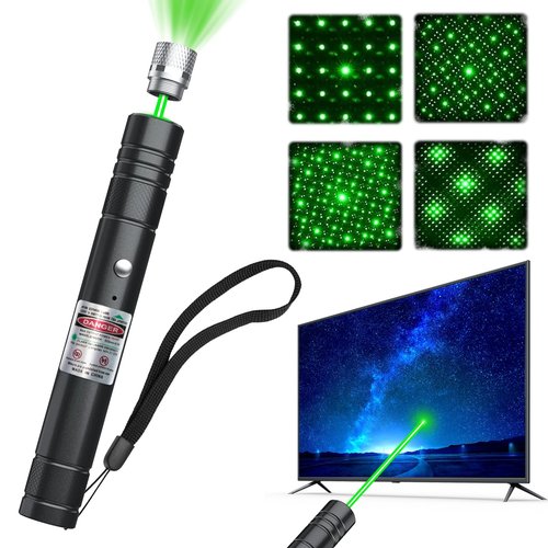 [Professional] Rechargeable Green Line Light Flashlight Long Distance Range for TV/LED/LCD Screens Tactical Flashlights Presentation Office/Classroom/Outdoors/Astronomic/Construction [202] (1)