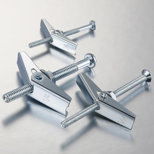 Wensilon (30 pcs) 1/8" Heavy Duty Drywall Anchors and Screws,Toggle Bolts and Wing Nuts Set, Hollow Drywall Anchors Bolts Screws Assortment Kit for Hanging Lamps Heavy Items
