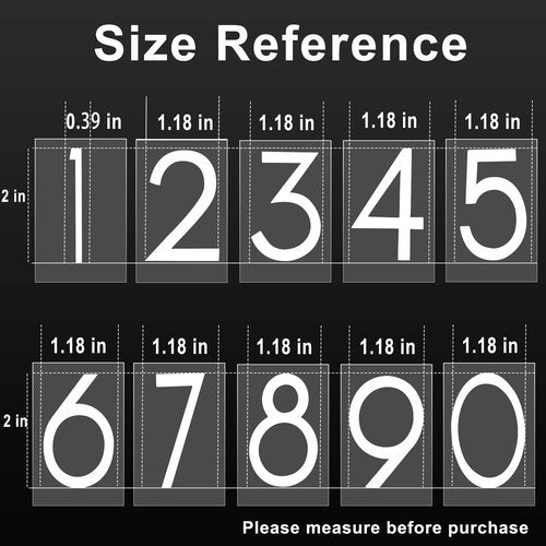 2 inch 30 Pcs Reflective Mailbox Numbers Stickers for Outside, Easy Installation with Prolonged Backing for and Pre-cut, Self Adhesive White Vinyl Address for House Address Sign Window Trash Bins