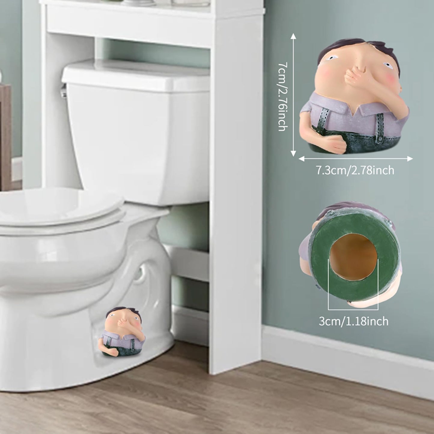 Joogour Decorative Toilet Bolt Covers, 2PCS Toilet Bolt Caps Decorative, Resin Knob Covers for Bottom, Bowl Caps Easy Installation Replacement Parts