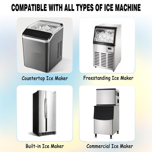 xcivi 6 Pack Household Ice Maker Descaling Powder Compatible with GE Profile Opal Ice Maker, Ice Machine Cleaner Maker Descaler, Helps Remove Hard Water and Mineral Buildup, Individually Packed