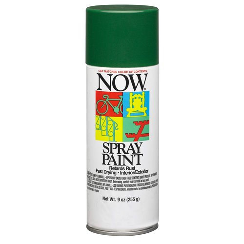 Krylon Now Spray Paint, Gloss, Hunter Green, 9 oz