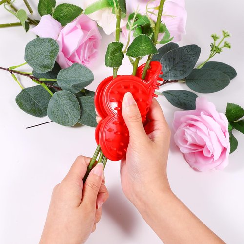 4 pcs Rose Thorn Stripper Tool, Flower Thorn and Leaf Stripping Tools, Professional Rose Stripper Thorn Remover Tool Kit for Garden Flower Floral Arrangements