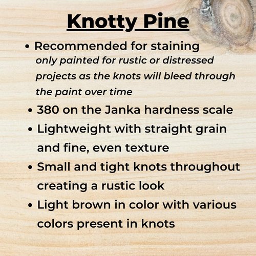 Osborne Large Embossed Wood Square Decorative Applique in Knotty Pine, Carved Wooden Ornament for Furniture, Walls, Cabinets and More, Unfinished Wood Applique is Sanded and Ready to be Stained