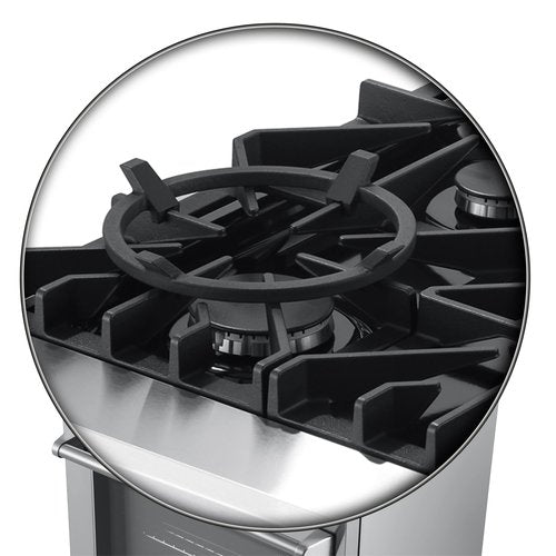 FORNO Lazio Dual Fuel 30″ Inch. Gas Range Electric Oven Freestanding 5 Sealed Burners 69,500 BTU Stove-Top Output, Electric Oven Includes Air Fryer and Griddle