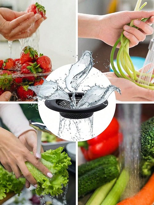 1PC Universal Sink Strainer | Stainless Steel Drain Filter Basket | Food Catcher for Kitchen Basins | Rust-Proof