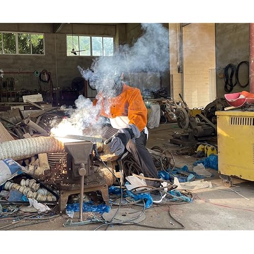 ANTAITHER Split Cowhide Leather Welding Cape Sleeve - Superior Heat & Flame Resistance for Heavy-Duty Protection