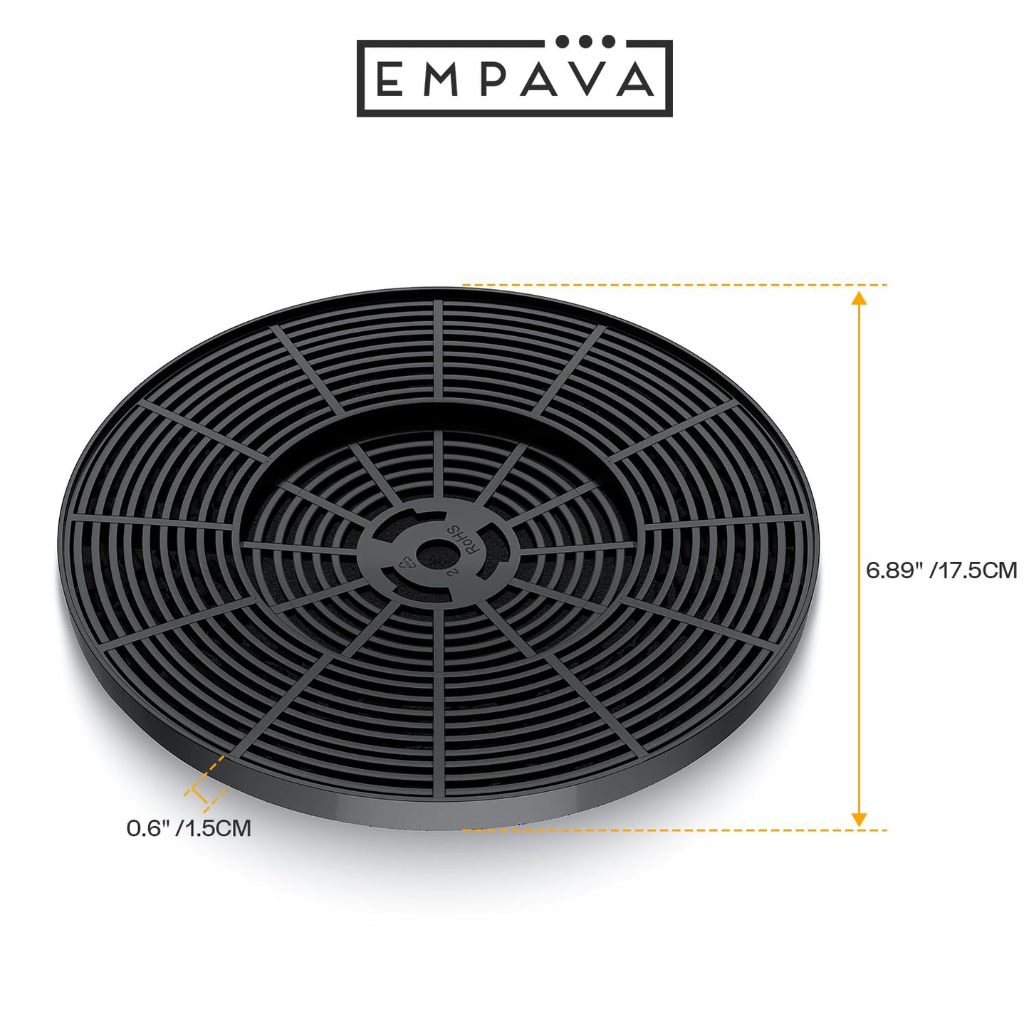 Empava ACC-YS23 Range Hood Charcoal Filter for EMPV-30RH15F, EMPV-30RH16F, Black, 1 Piece
