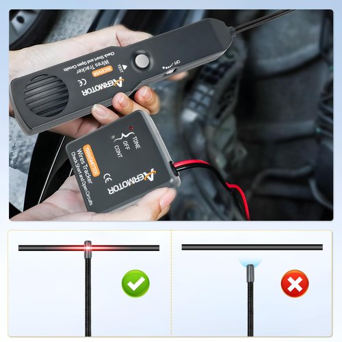 FORIOT Circuit Tracer, Automotive Circuit Tester DC 6-42V, Automotive Short Circuit Finder Wire Scanner,EM415PRO Short and Open Circuit Finder for Cars, Trucks, Tractors, Boats, RVs Circuit Repair