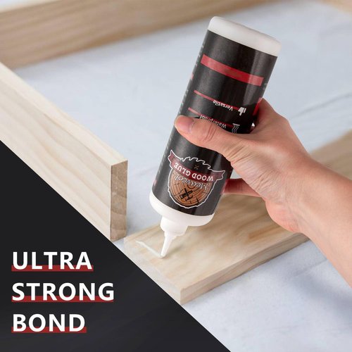 Wood Glue, Strongest Glue for Woodworking, Waterproof Clear Wood Glue for Furniture Heavy Duty, Interior & Exterior Furniture Glue for Crafts, Furniture, Baseboard, cabinets, Door (150g)