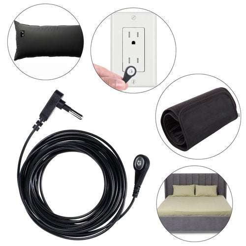 1Pcs Grounding Cord, Groundings Mat, Replacement Grounding Cable Accessories for Sheets Fits All Popular Brands,15 Feet Cable