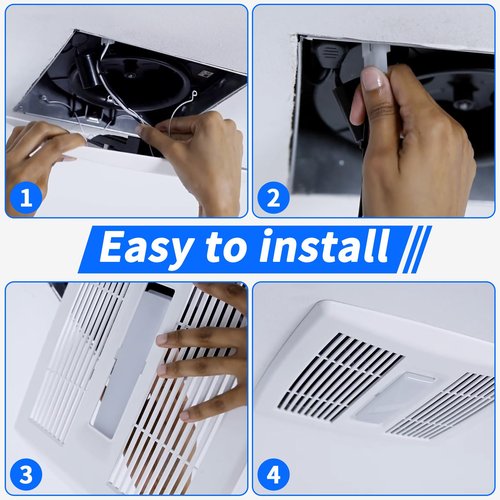 Soft Glow LED Light Module for Bathroom Fan - 25K Hrs Long-Lasting, Compatible with AE80L-A, AE80SL-A, AE80BL-A, AEN80BL-A, AE110L-A, AEN110L-A, AE110SL-A, AERN110L-B, AE50110DCL-A, OEM Part S99271607