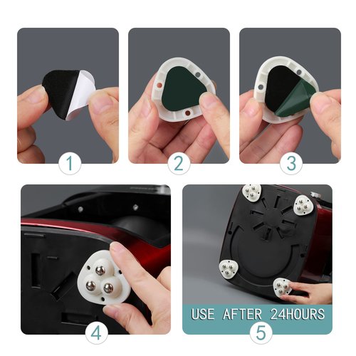 12 PCS Small Appliance Casters Wheels Sticky Swivel Pulleys Mini Self Adhesive Universal Wheel Appliance Rollers/Sliders Storage Box Furniture Bins Bottom Trash Can Kitchen Appliances Caster (Black)