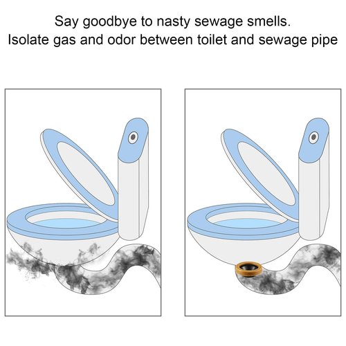 11 Pcs Toilet Wax Ring Kit Include Thick Flange Closet Bolts Bolt Caps and Retainer Washers Fits 3 Inch and 4 Inch Waste Lines for Toilet Gas Odor and Watertight Sealing Supplies