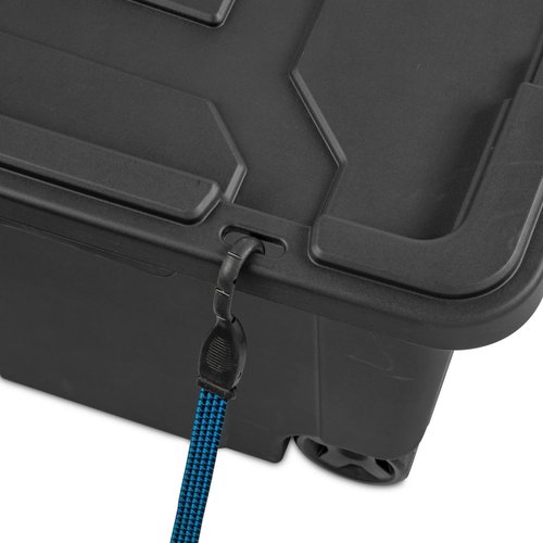 40-Gallon Wheeled Plastic Storage Bin – Extra Large Container with Handle, Gray, 2-Pack