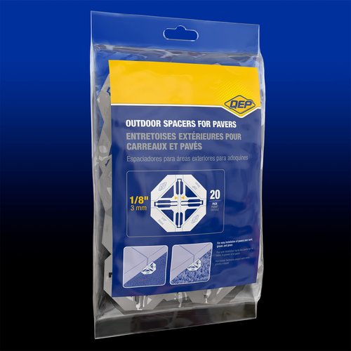 QEP 10451 1/8" Outdoor Spacers for Tile and Pavers (20 pc/bag)