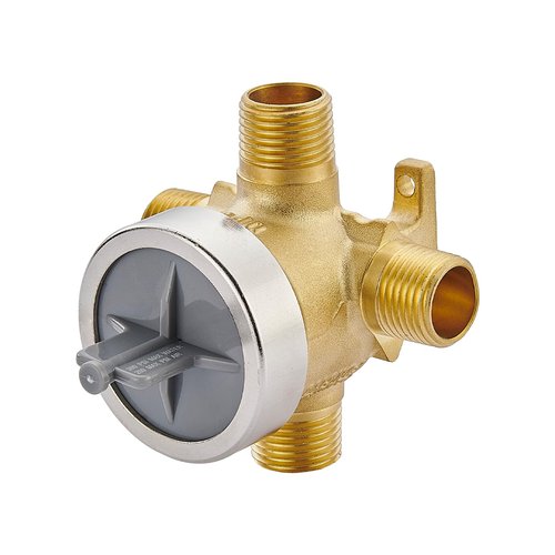 R11000 Diverter Rough-In Shower Valve Brass Body, Compatible with Delta Faucet 3-Setting and 6-Setting Custom Shower Diverter Valve Kit, Compatible with Delta R11000 Shower Trim Kits.
