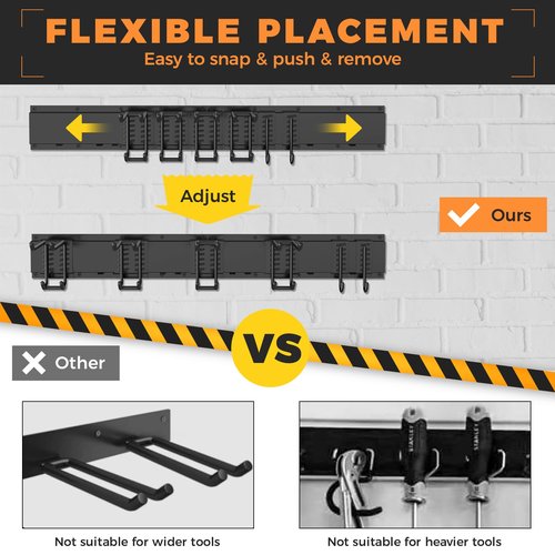 Madertool Garage Storage Organization System Ski Wall Rack Skis Mount Hanger Home Shed and Garage Snowboard Wall Rack System Holds Up to 350lbs