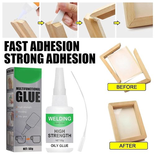 Pickelect Welding High-Strength Oily Glue, 50g Multipurpose Glue Welding High-Strength Oily Glues, for Metal, Wood, Ceramics, Leather, Glass (1pcs)