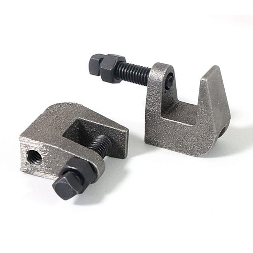 NIDAYE Top Beam Clamps, UNC 3/8" Iron Safety Rod Beam Clamp, 3/4" Jaw Opening, Beam Wall Ceiling Mount Vertical Piping Support-Clamp for Copper, PVC Tubing, 10 Packs