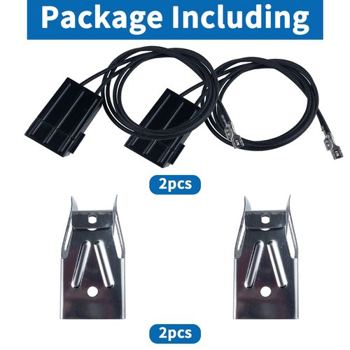 WB2X8228 Element Receptacle and Wire Kit - Compatible with GE Hotpoint Electric Ranges Replacement Stove Cooktops Surface Burner Terminal Block Replaces AP2013499, PS242972 250535-2 Pack