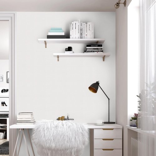 Abyssaly White Contact Paper White Peel and Stick Wallpaper Matte Wallpaper Self-Adhesive Removable Decorative Contact Paper for Cabinets Countertops Shelve 15.7 in X 118 in