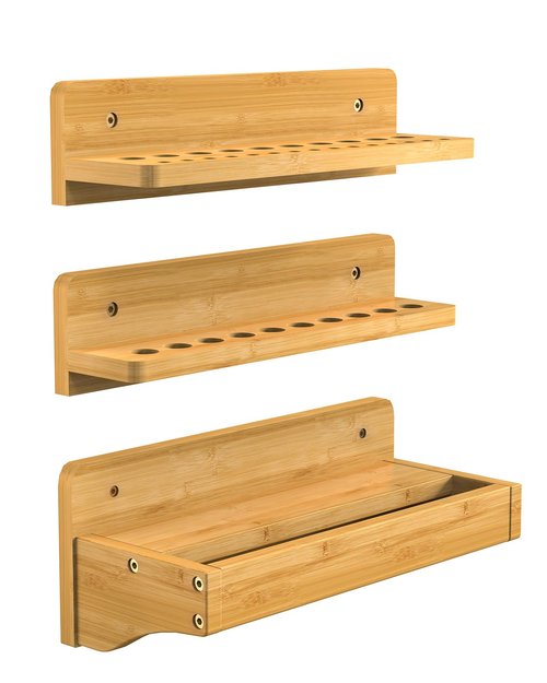 Bambition Set of 3 Wall Mounted Hand Tools Storage, Screwdriver Organizer, Hammer Rack and Pliers Holder
