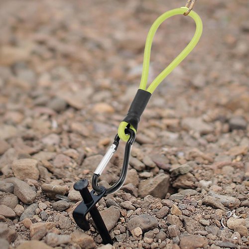 Bungee Cords with Carabiner Clips - Bungee Cords with Hooks | Camping Tent Carabiner with Strap | Long Bungee Straps with Clips Outdoor for Bike, Camping, Tarps, Truck - 18 to 120 Cm