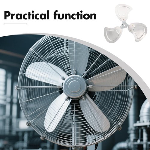 Wakauto Heavy-duty Aluminum Fan Blades 18 Inches For Industrial And Commercial Use Floor Fan Replacement Standing Pedestal Fan Accessory