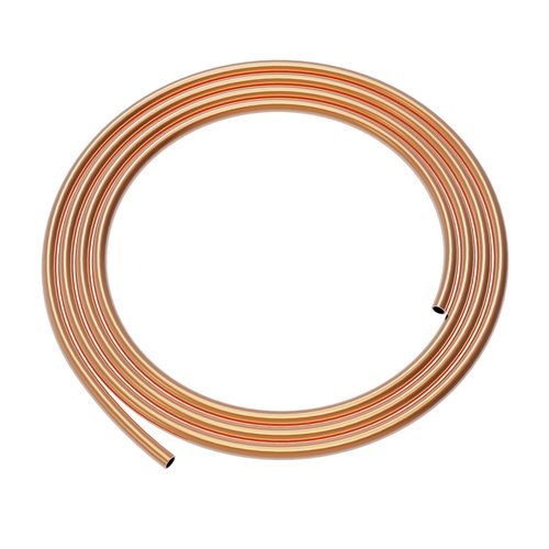 Skweawert Copper Pipe Soft Coil Copper Tubing ID×OD×Length:0.6×1.6×2000mm(1/32"×1/16"×6.56Ft) T2 Refrigeration Cuprum Tubing for Air Conditioners, Refrigerator, DIY Projects