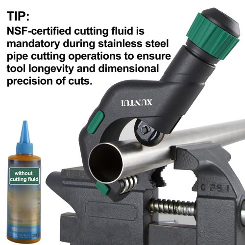 XUNTUI Copper Pipe Cutter Tool Set 3/16"-2" OD, Tube Cutter for Copper,Brass,Aluminum&Stainless Steel, HVAC Metal Plumbing Tubing cutter Tool with Deburring Tools&Extra Blades