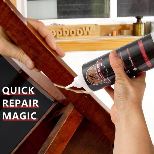 Wood Glue, Strongest Glue for Woodworking, Waterproof Clear Wood Glue for Furniture Heavy Duty, Interior & Exterior Furniture Glue for Crafts, Furniture, Baseboard, cabinets, Door (150g)
