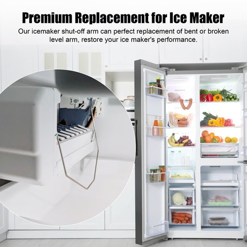 XwaYexa 5038 Icemaker Shut-Off Arm, Fits for Whirlpool, Kenmore Refrigerators Icemaker, Wire Arm Replacement Parts for WP67004028 67004028, AP6010392, D7813101, PS11743571, 2-Pack