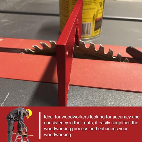 Saw height gauge For wood working calibrating table saw and router table tools,Table Saw Measuring Range 1/8“ to 2 I”, 1/4“ to 2 ”Suitable for firm standing (red)