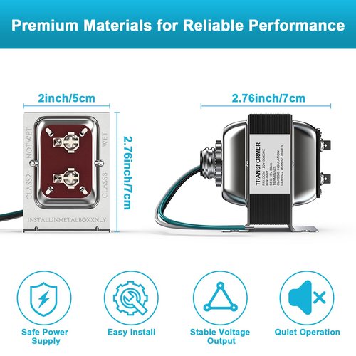 16V 30VA Doorbell Transformer for Ring Video Doorbells, Compatible with Ring, Nest Hello, Wyze and Eufy Video Doorbells, Power Supply for Nest, Ecobee, Sensi and Honeywell Thermostat