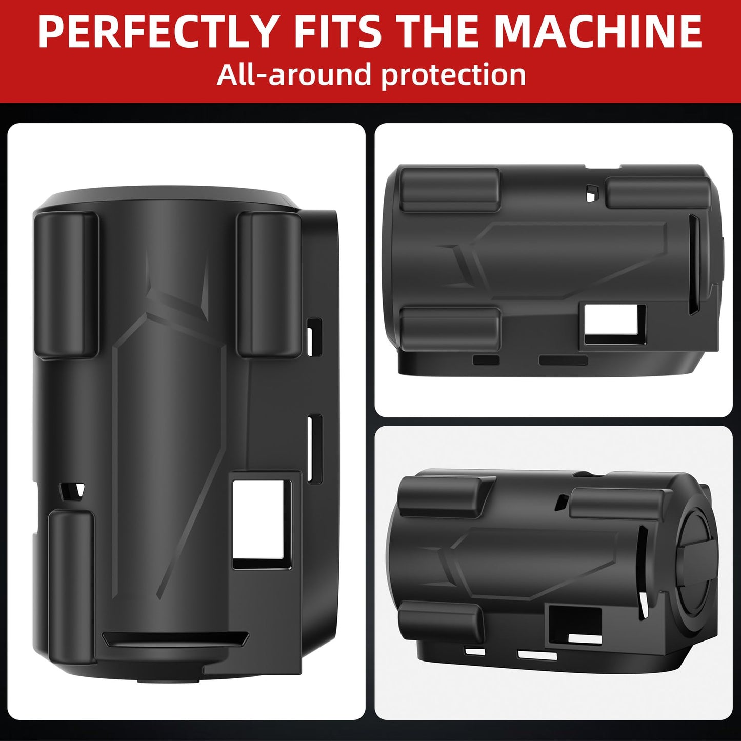 Muscovite 2562-20, 2563-20, 2563p-20 Impact Driver Rubber Protective Boot Cover Fit for Milwaukee M12 Fuel Stubby 3/8" & 1/2" Impact Wrench - 49-16-2563