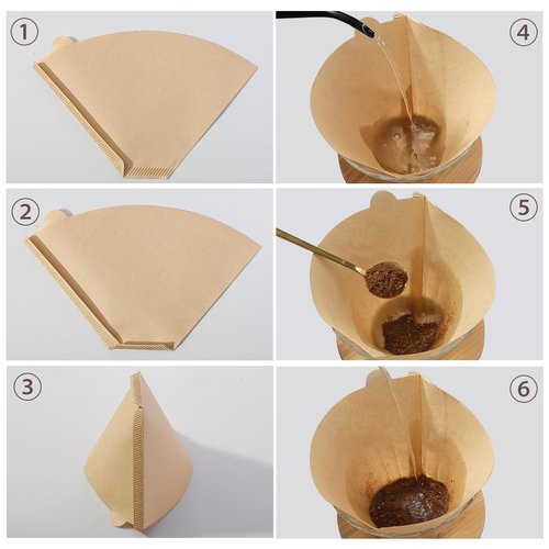 200 Count Coffee Filter #2, 2 Coffee Filters Cone Unbleached Disposable Coffee Filters 2 Cone Paper Fits for Drip and Compatible with Pour Over Coffee Maker(2-6 Cup)