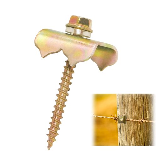 100pcs 2inch Steel Wire Fencing Staples for Softwoods,Reuse Fence Staple Fasteners Nails, Fencing Staple with Wire Fixer for Wire Mesh and Woven Fencing (2 inch, 100)