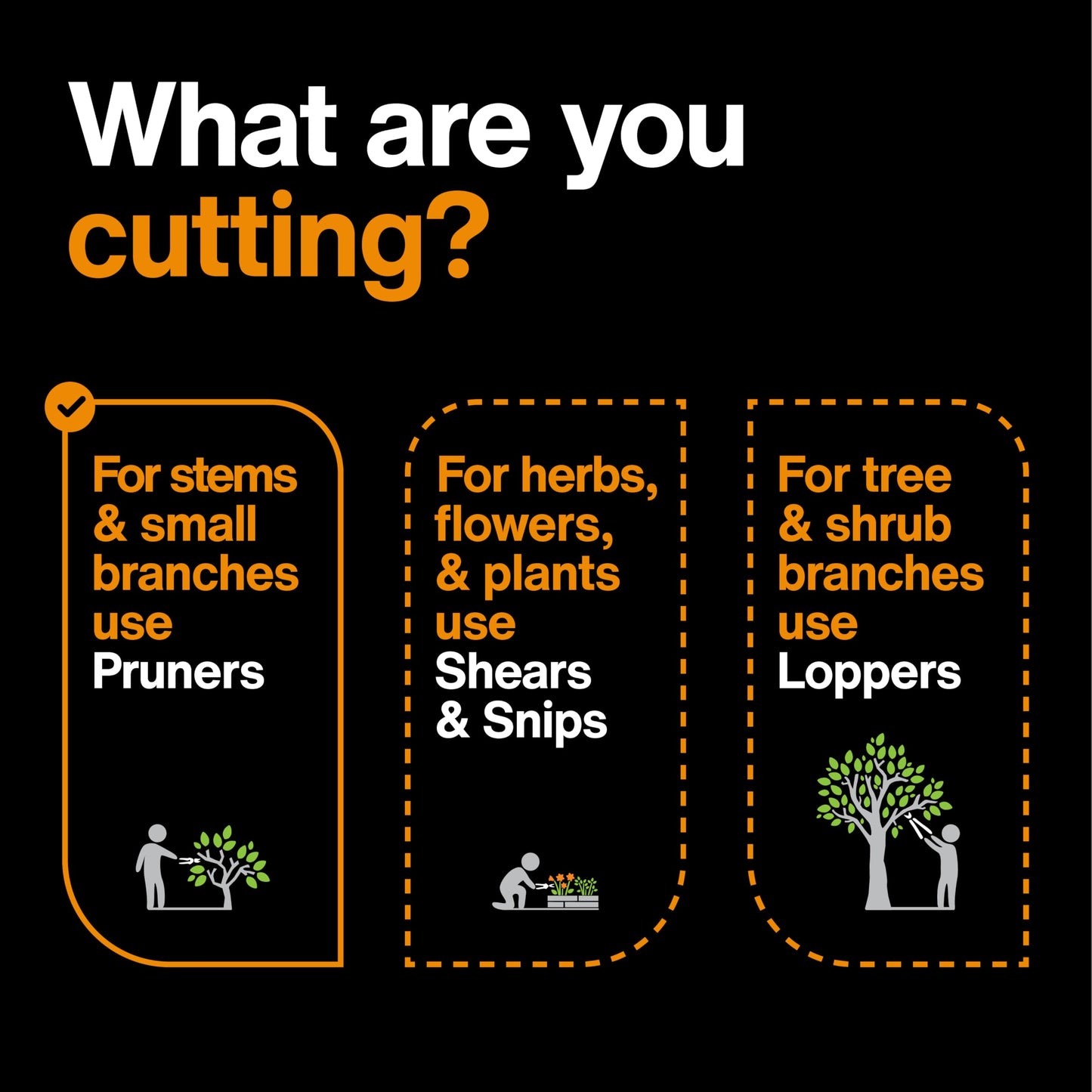 Fiskars Floral Pruning Shears - Plant Cutting Scissors/Garden Clippers For Deadheading and Working with Flowers - Black/Orange