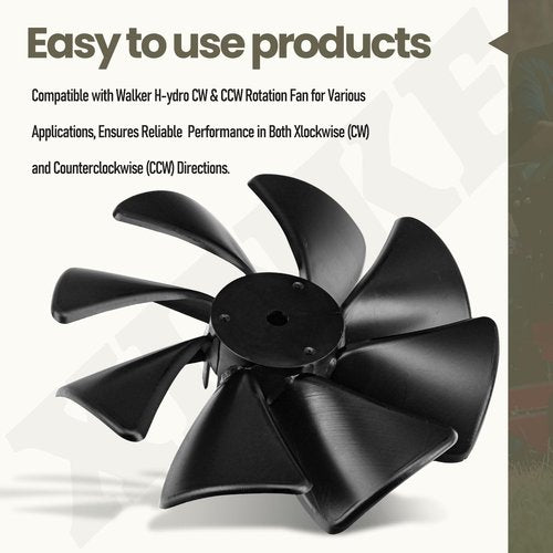 6243-1 & 6243-2 Fan Compatible with Walker H-ydro CW & CCW Rotation Fan for Various Applications, Ensures Reliable Performance in Both Xlockwise (CW) and Counterclockwise (CCW) Directions