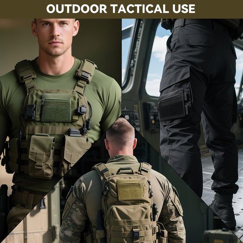 Qavctw 3 Pack Tool Pouch Zipper Bag Tactical Utility Pouches with Hook and Loop Multipurpose Storage Organizer Tool Pouches