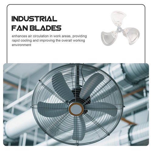 Wakauto Heavy-duty Aluminum Fan Blades 18 Inches For Industrial And Commercial Use Floor Fan Replacement Standing Pedestal Fan Accessory