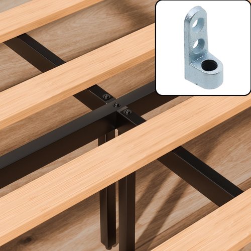 HEVSTIL 10 Pack Side Beam Connector, 1/2" -13 Beam Connector Industrial Rod Connectors, Max Load 250 lbs, Malleable Iron