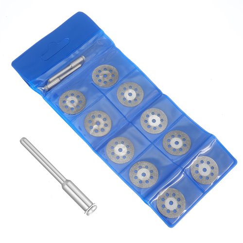 20 Pcs Diamond Cutting Wheel Rotary Tool Discs Set, Diamond Coated Wheels with 4Pcs Screwdriver for Precision Cutting
