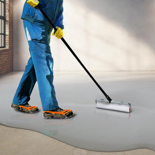 18 Inch Self Leveling Concrete Spiked Roller: HexDorn 13/20/31mm Spiked Roller for Epoxy Floor, Screeding Compound Cement Concrete Paint, Bubble Remover (20mm)