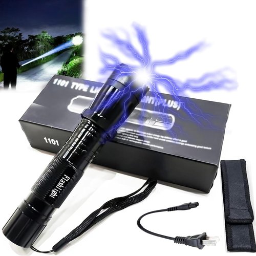 Gootatic Voltguard V95 Stun Torch – Light The Way, Gootatic Stun Flashlight, Rechargeable Tactical Flashlight, High Intensity, Long Lasting, Outdoor Camping Use and Personal Safety (One)